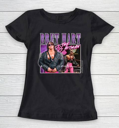Bret Hart The Hitman Women's T-Shirt