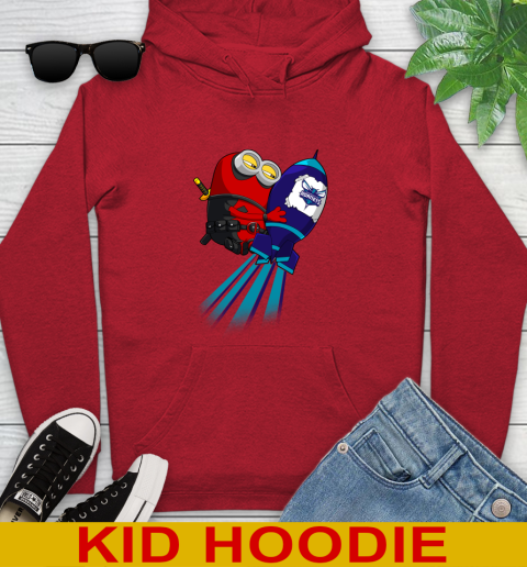 NBA Basketball Charlotte Hornets Deadpool Minion Marvel Shirt Youth Hoodie 11