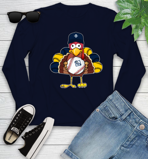 Tampa Bay Rays Turkey thanksgiving Youth Long Sleeve 3