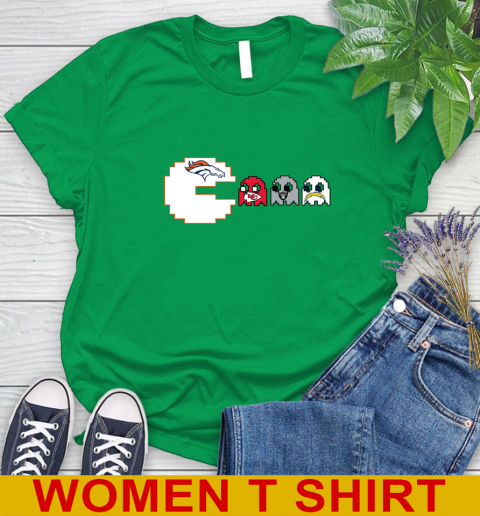 Denver Broncos NFL Football Pac Man Champion Women's T-Shirt 6