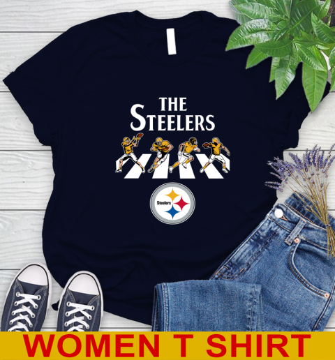 NFL Football Pittsburgh Steelers The Beatles Rock Band Shirt Women's T-Shirt 2