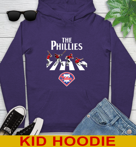 MLB Baseball Philadelphia Phillies The Beatles Rock Band Shirt Youth Hoodie 5