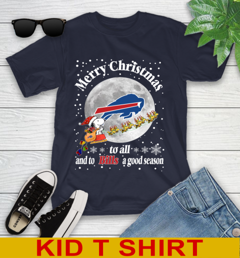 Buffalo Bills Merry Christmas To All And To Bills A Good Season NFL Football Sports Youth T-Shirt 2