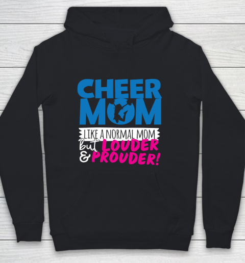 Mother's Day Funny Gift Ideas Apparel  Cheer Mom Like A Normal Mom But Louder Youth Hoodie