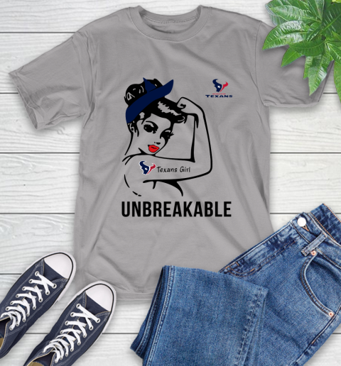 NFL Houston Texans Girl Unbreakable Football Sports T-Shirt 4