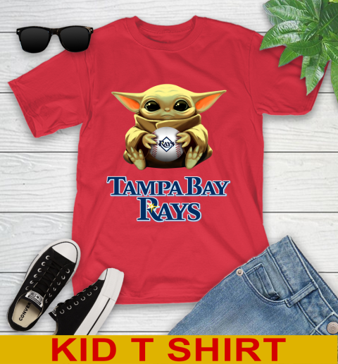 MLB Baseball Tampa Bay Rays Star Wars Baby Yoda Shirt 110