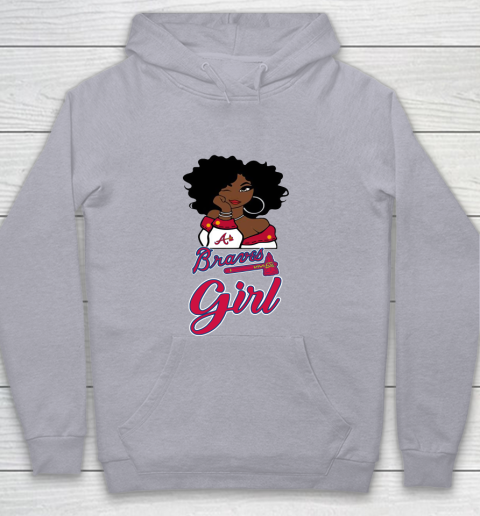 Atlanta Braves Girl MLB Youth Hoodie 5