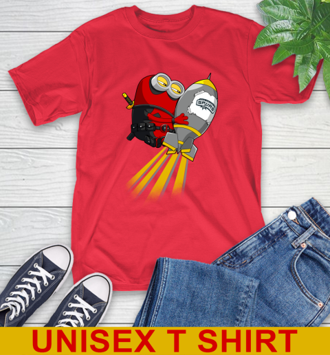 NBA Basketball San Antonio Spurs Deadpool Minion Marvel Shirt T-Shirt 12