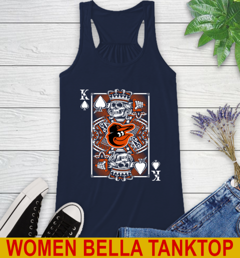 Baltimore Orioles MLB Baseball The King Of Spades Death Cards Shirt Racerback Tank 9