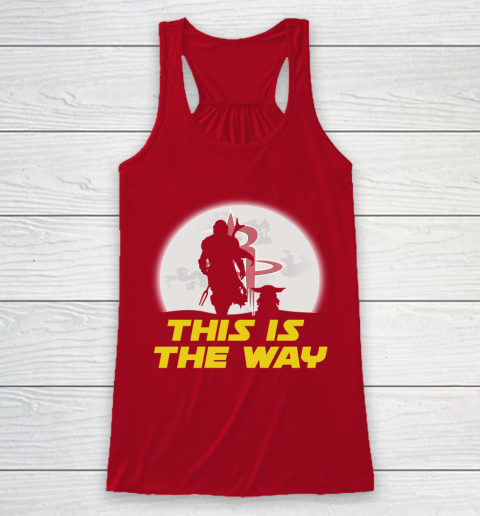 Houston Rockets NBA Basketball Star Wars Yoda And Mandalorian This Is The Way Racerback Tank 4