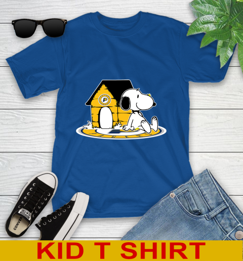 NBA Basketball Indiana Pacers Snoopy The Peanuts Movie Shirt Youth T-Shirt 9