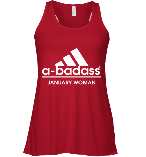 A Badass January Woman Are Born In March Racerback Tank