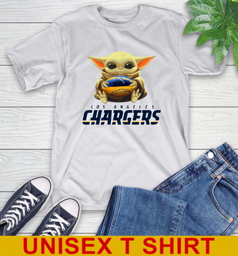 NFL Football Los Angeles Chargers Baby Yoda Star Wars Shirt T-Shirt 12