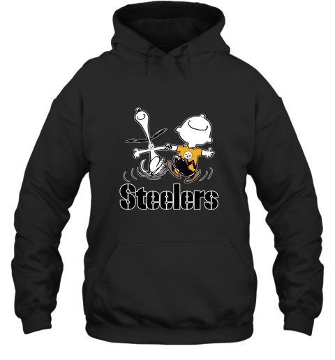 Snoopy And Charlie Brown Happy Pittsburgh Steelers Fans Hoodie 