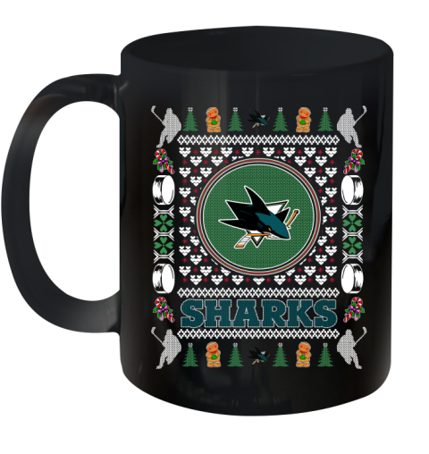 San Jose Sharks Merry Christmas NHL Hockey Loyal Fan Ceramic Mug 11oz
