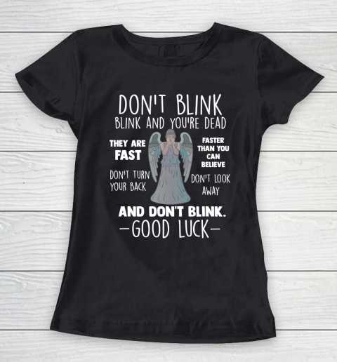 Doctor Who Weeping Angel Don't Blink Women's T-Shirt