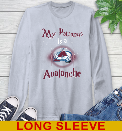 NHL Hockey Harry Potter My Patronus Is A Colorado Avalanche Long Sleeve T-Shirt 6