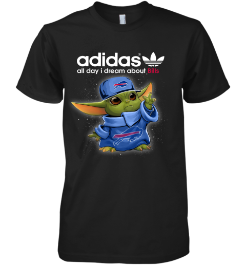 Baby Yoda Adidas All Day I Dream About Buffalo Bills Premium Men's T-Shirt