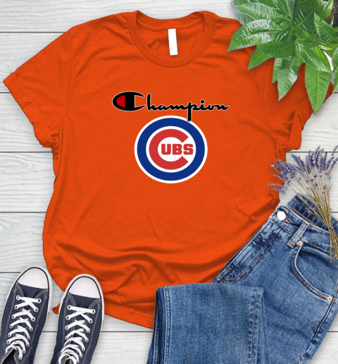 MLB Baseball Chicago Cubs Champion Shirt Women's T-Shirt 2