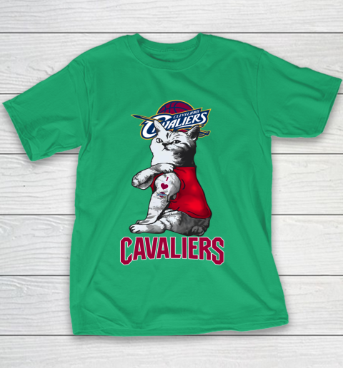 NBA Basketball My Cat Loves Cleveland Cavaliers Youth T-Shirt 3