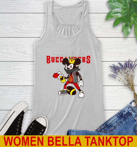 Tampa Bay Buccaneers NFL Football Mickey Peace Sign Sports Racerback Tank