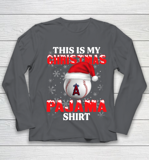 Los Angeles Angels This Is My Christmas Pajama Shirt MLB Youth Long Sleeve 6