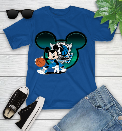 NBA Dallas Mavericks Mickey Mouse Disney Basketball Youth T-Shirt 9