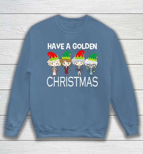 Golden Girls Lovers Gift T shirt Have A Golden Christmas Vintage Sweatshirt 6
