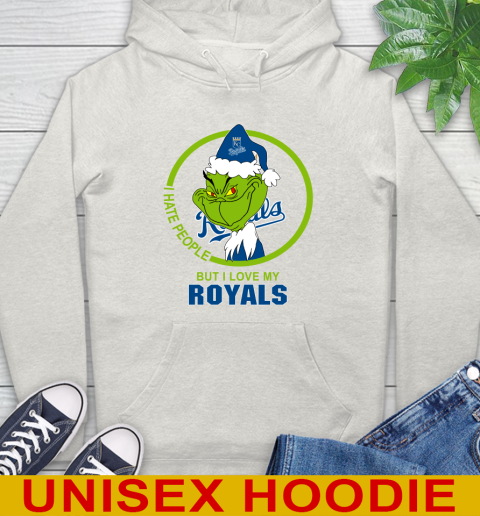 Kansas City Royals MLB Christmas Grinch I Hate People But I Love My Favorite Baseball Team Hoodie 12