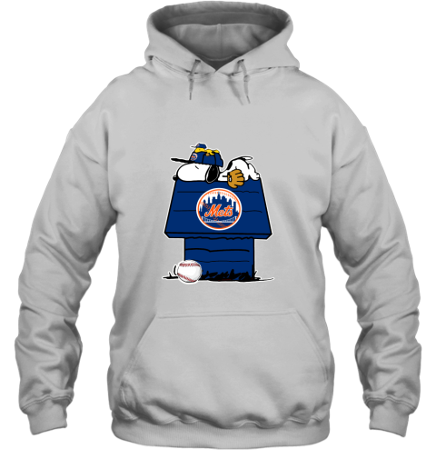 New York Mets Snoopy And Woodstock Resting Together MLB Hoodie
