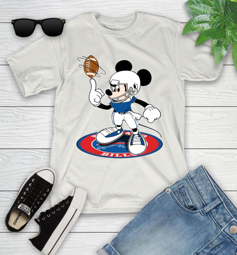 NFL Football Buffalo Bills Cheerful Mickey Disney Shirt Youth T-Shirt - Image 13