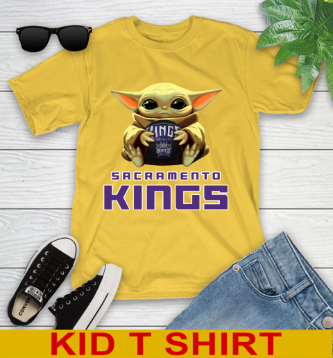 NBA Basketball Sacramento Kings Star Wars Baby Yoda Shirt 108