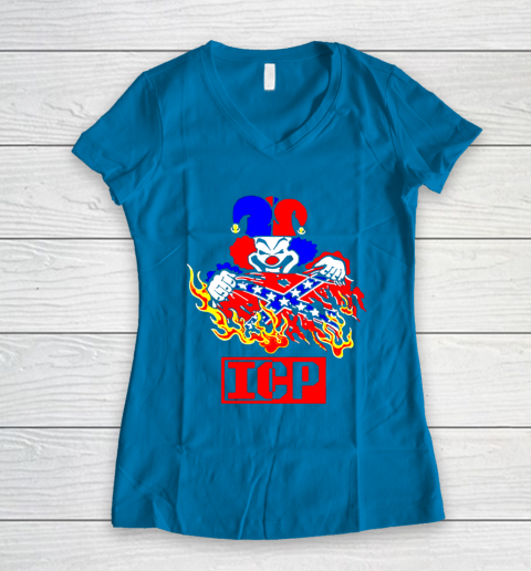 Fuck your rebel flag Women's V-Neck T-Shirt 5