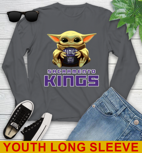 NBA Basketball Sacramento Kings Star Wars Baby Yoda Shirt 130