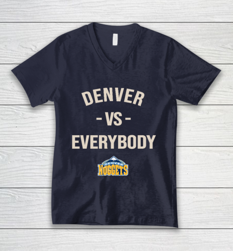 Denver Nuggets Vs Everybody V-Neck T-Shirt 2