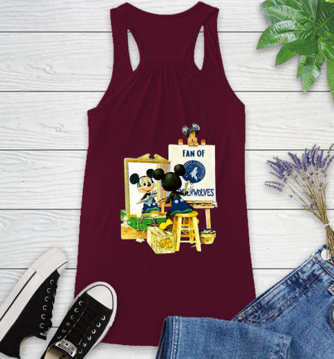 NBA Basketball Minnesota Timberwolves Mickey Drawing Shirt 38