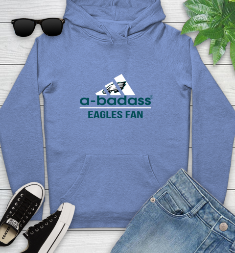 Philadelphia Eagles NFL Football A Badass Adidas Adoring Fan Sports Youth Hoodie 13