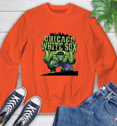 Chicago White Sox MLB Baseball Incredible Hulk Marvel Avengers Sports Sweatshirt 4