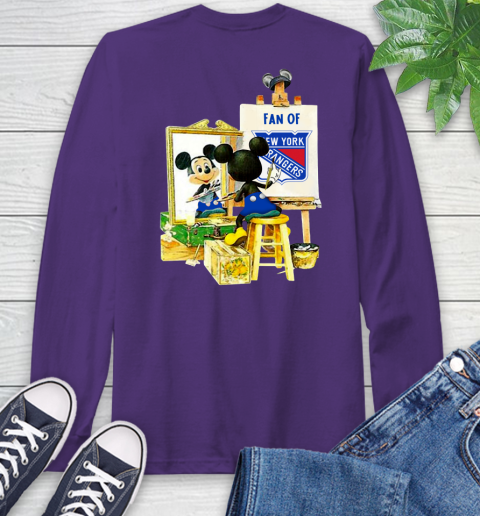 NHL Hockey New York Rangers Mickey Drawing Shirt 58