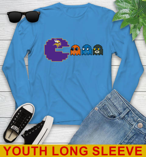 Minnesota Vikings NFL Football Pac Man Champion Youth Long Sleeve 8