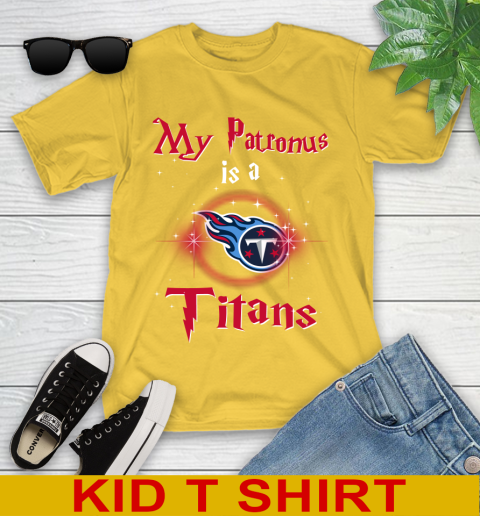 NFL Football Harry Potter My Patronus Is A Tennessee Titans Youth T-Shirt 9