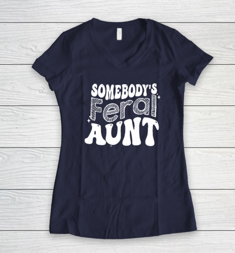 Somebody's Feral Aunt Women's V-Neck T-Shirt - Image 8