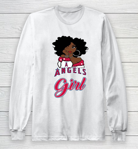 Los Angeles Angelss Girl MLB Long Sleeve T-Shirt 2