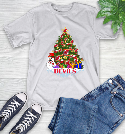 New Jersey Devils Merry Christmas NHL Hockey Sports T-Shirt 12
