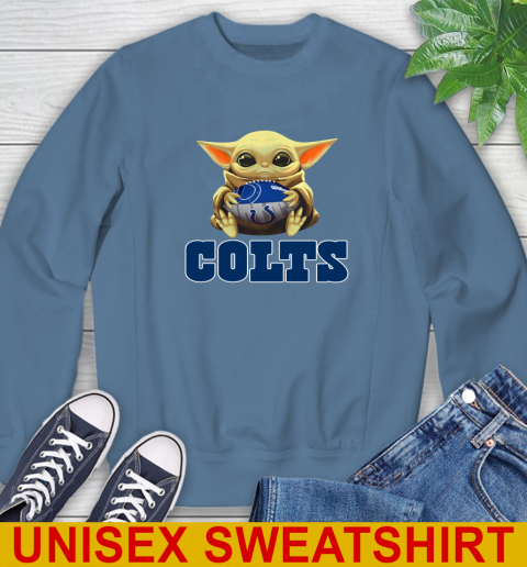 NFL Football Indianapolis Colts Baby Yoda Star Wars Shirt Sweatshirt 9 NFL Football Indianapolis Colts Baby Yoda Star Wars Shirt Sweatshirt - Image 9