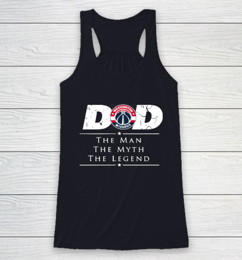 Washington Wizards NBA Basketball Dad The Man The Myth The Legend Racerback Tank 7