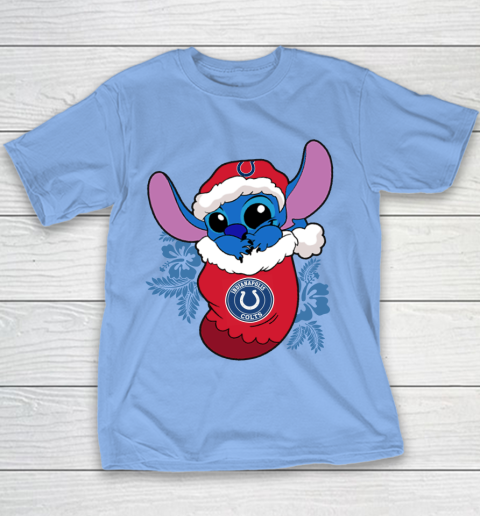 Indianapolis Colts Christmas Stitch In The Sock Funny Disney NFL Youth T-Shirt 10