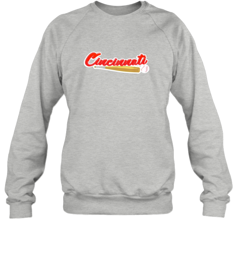 5jtn vintage cincinnati baseball shirt reds ohio baseball sweatshirt 35 front sport grey