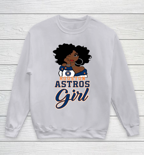 Houston Astross Girl MLB Youth Sweatshirt 4