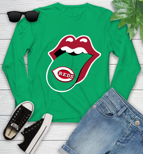 Cincinnati Reds MLB Baseball Lips I Root For My Team Adoring Fan 130